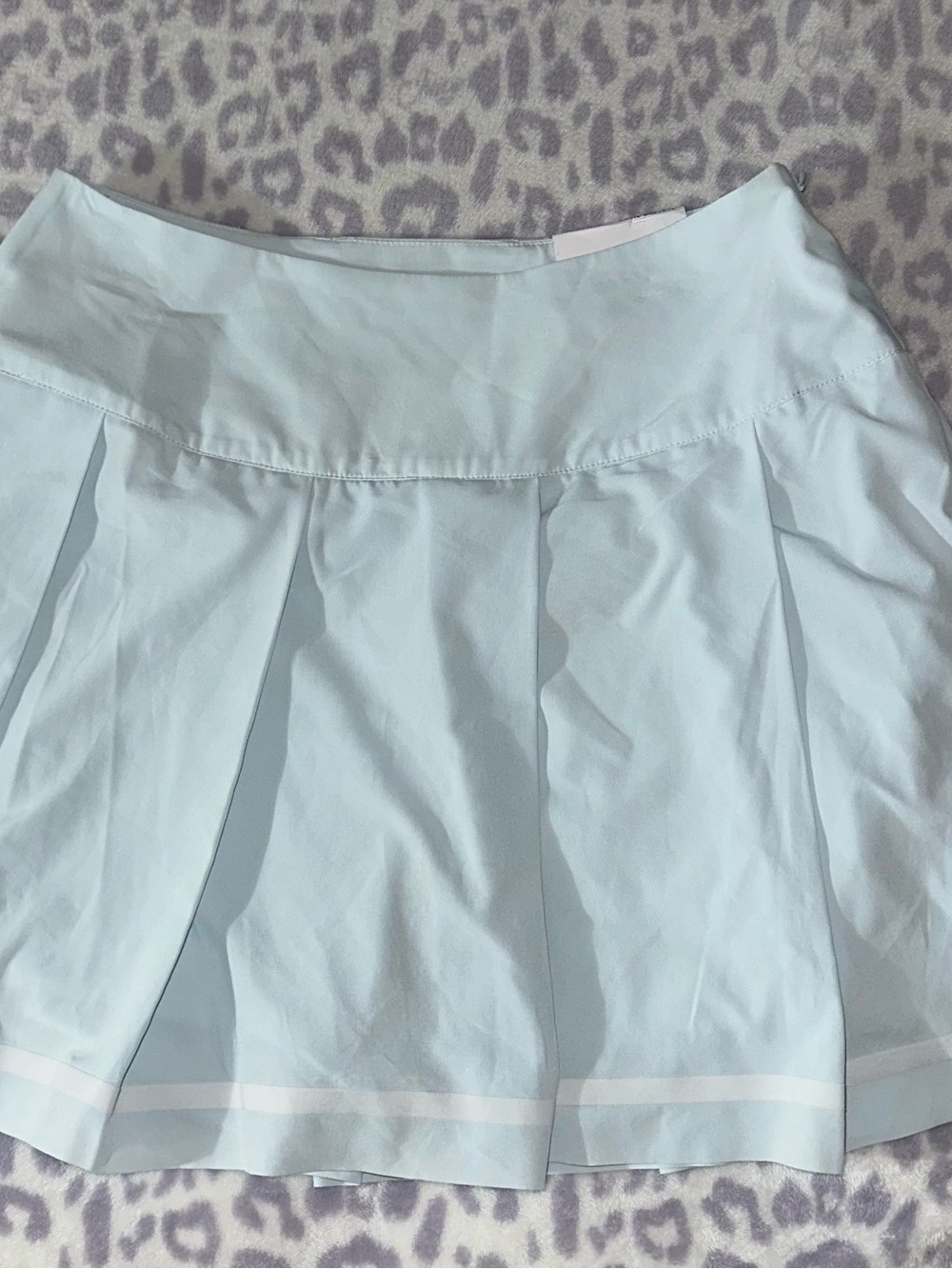 Puma Light Blue Pleated Skater Skirt